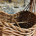 Porte-bouteilles en osier noisette