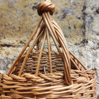Porte-bouteilles en osier noisette