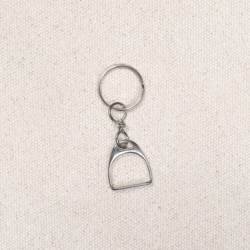 Porte-clé étrier nickel