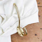 Porte-manteau double en laiton 125 mm