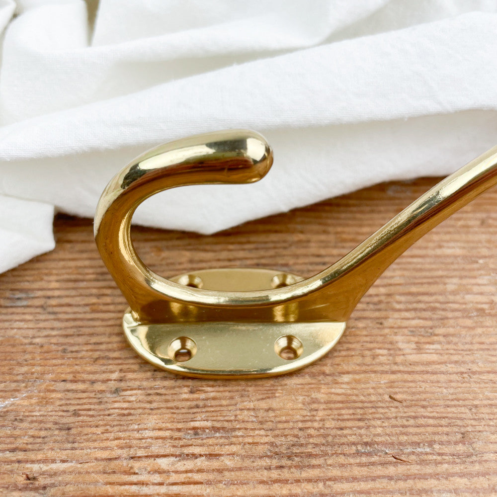 Porte-manteau en laiton 125 mm