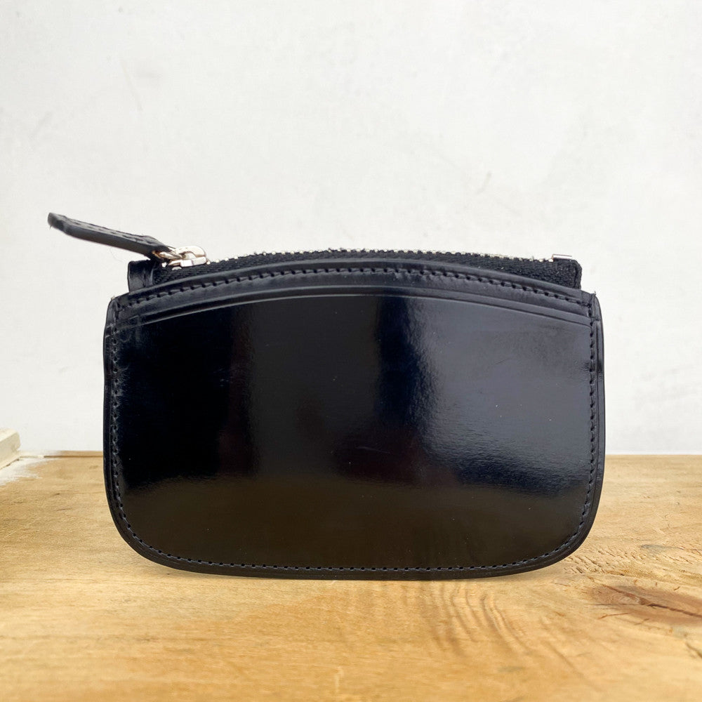 Porte-monnaie zippé en cuir