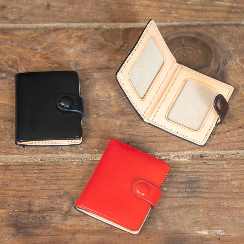 Porte-photos double en cuir