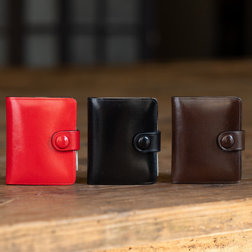 Porte-photos double en cuir
