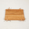 Porte-savon bois et cuir