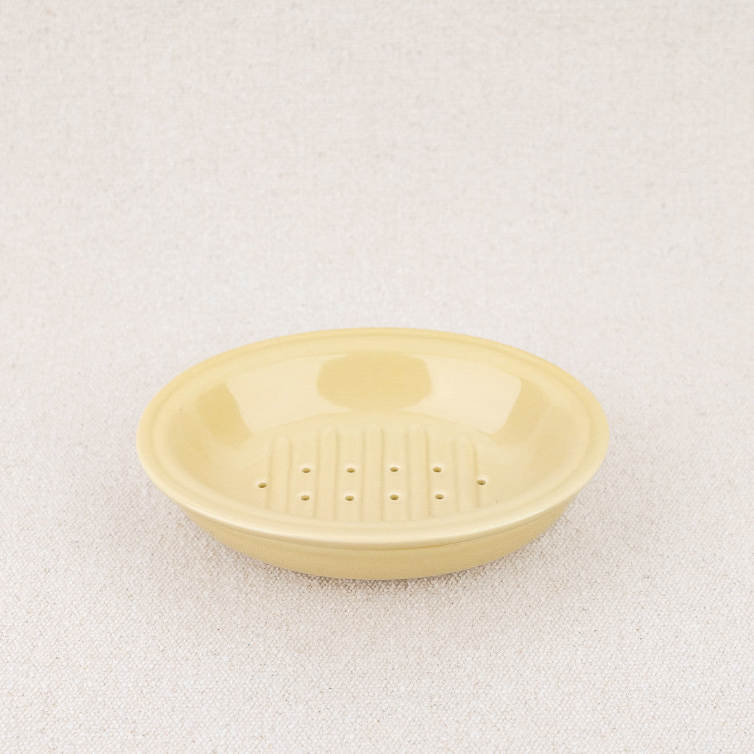 Porte-savon céramique jaune