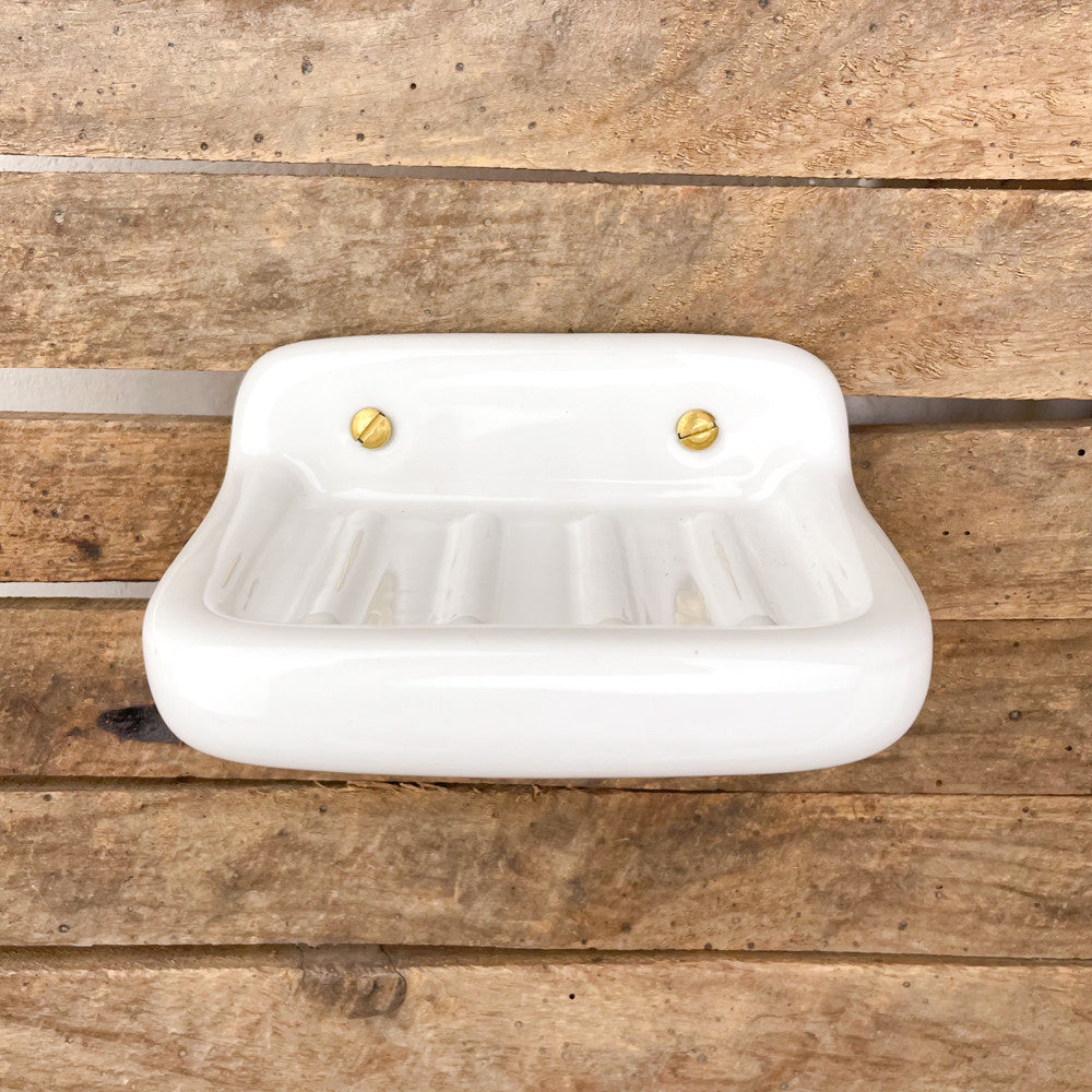 Porte-savon mural en porcelaine 14 cm