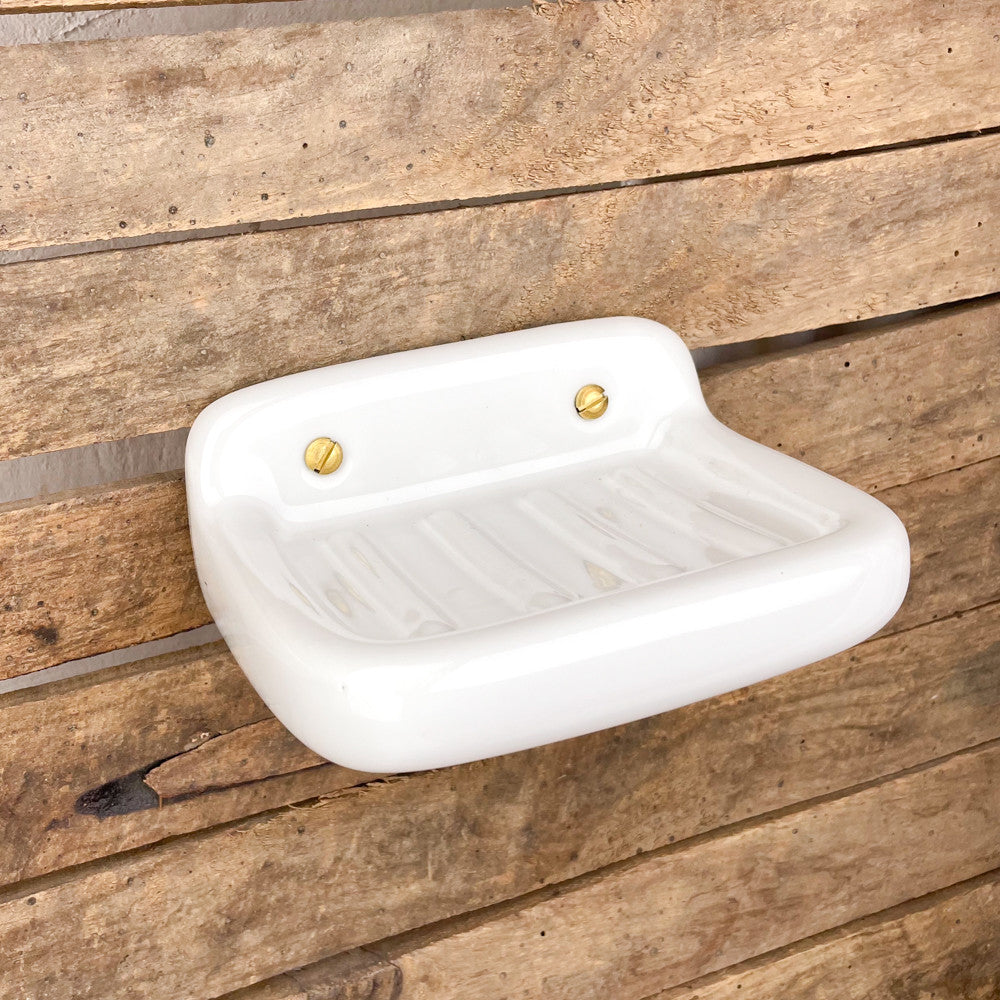 Porte-savon mural en porcelaine 14 cm