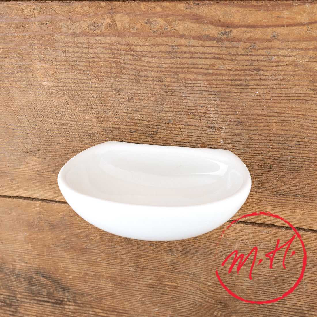 Porte-savon mural en porcelaine