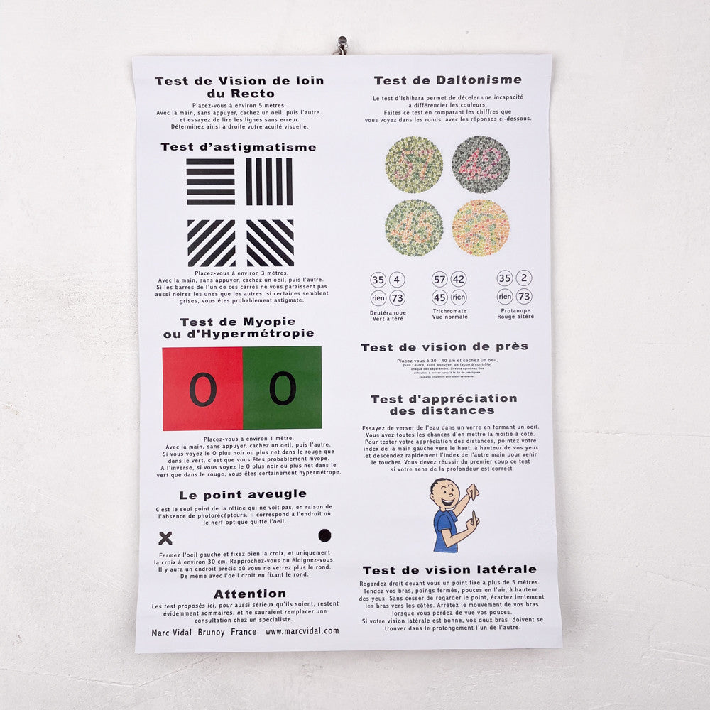 Poster 8 tests de vue