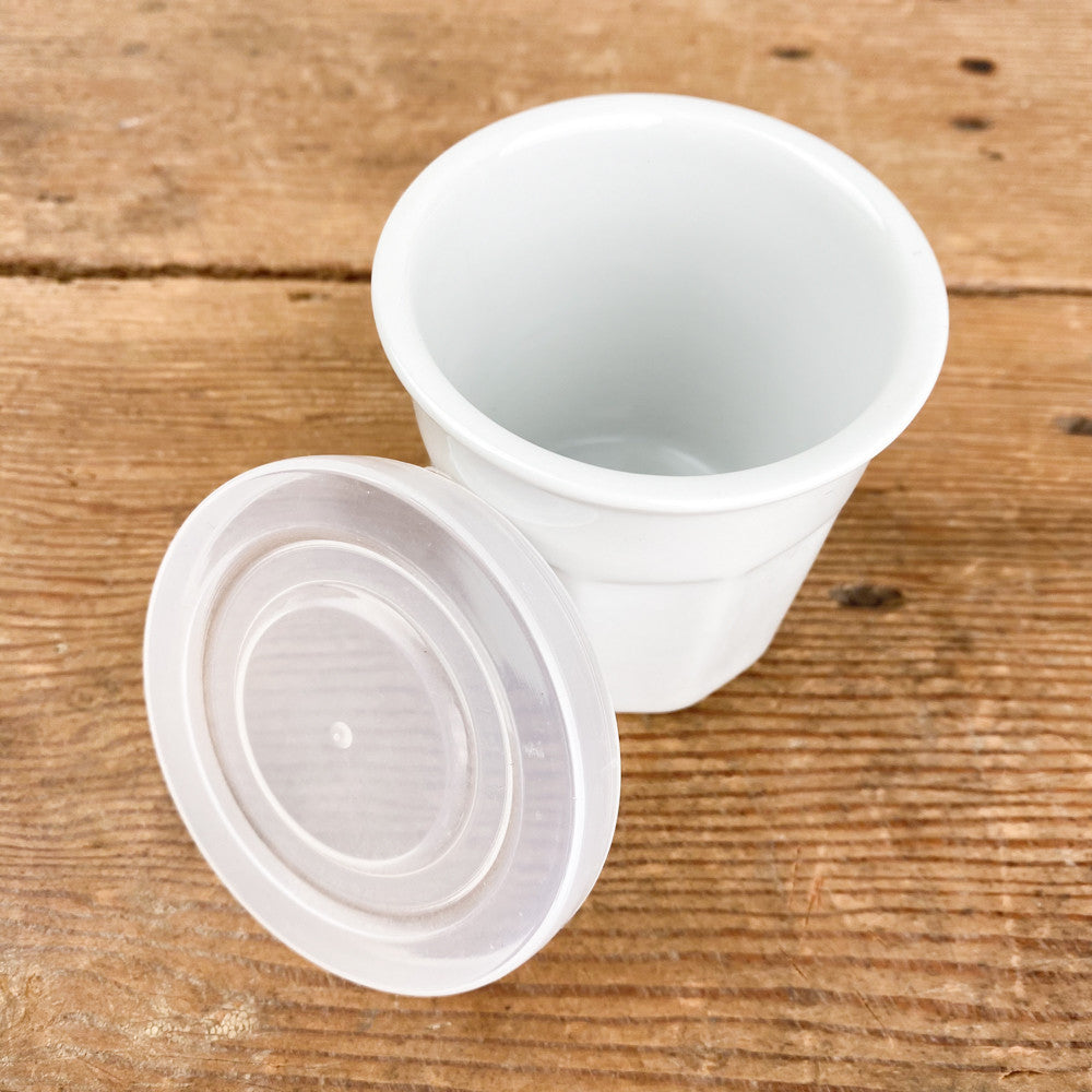 Pot à confiture en porcelaine