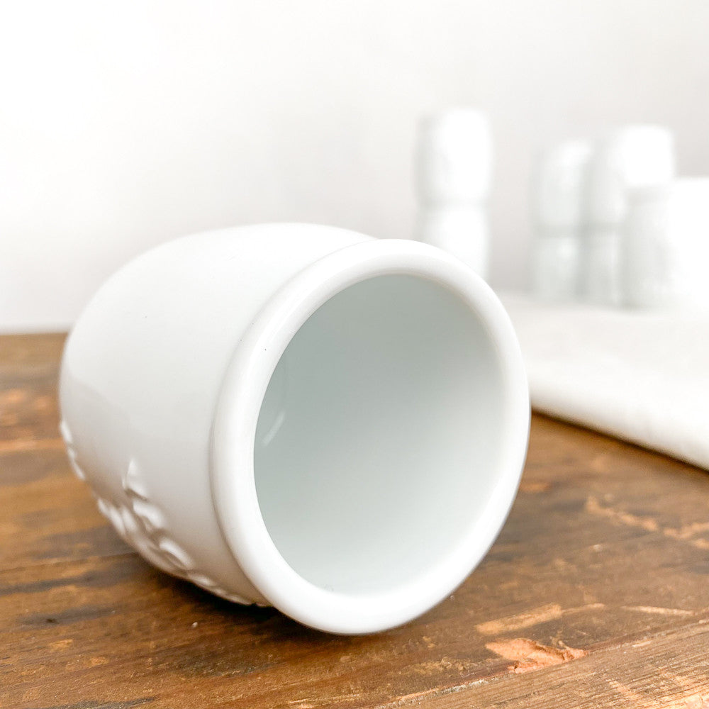 Pot de yaourt en porcelaine