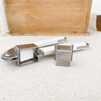 Presse-ail blanc inox