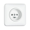 Prise de terre en duroplast blanc