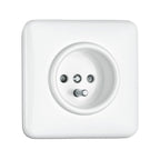 Prise de terre en duroplast blanc