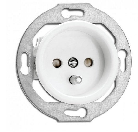 Prise de terre en duroplast blanc
