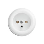 Prise en saillie 2P+T Duroplast Blanc