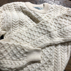 Pull Irlandais en laine tricoté