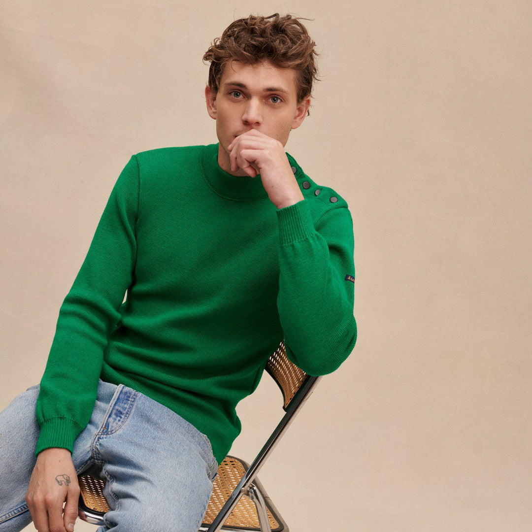 Pull marin vert