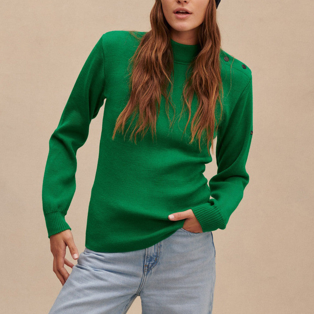 Pull marin vert