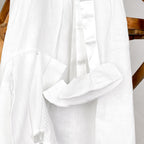Robe de baptême avec béguin et chaussons