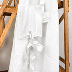Robe de baptême avec béguin et chaussons