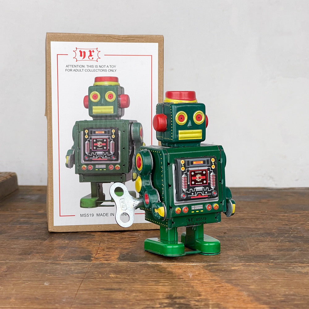 Robot mécanique vert