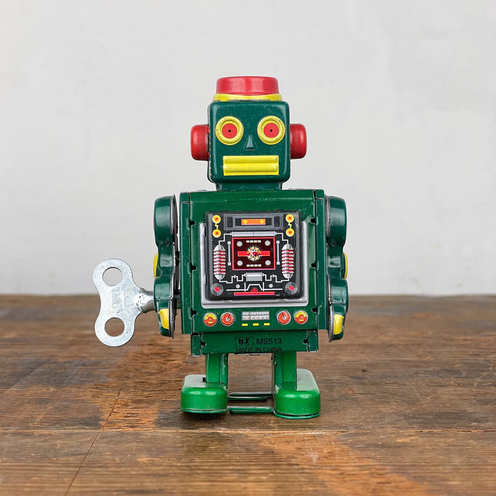 Robot mécanique vert