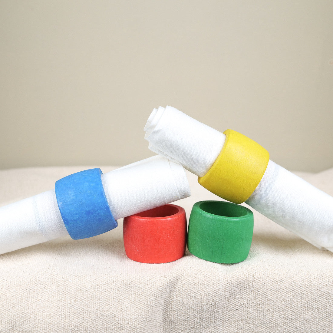 Rond de serviette couleurs