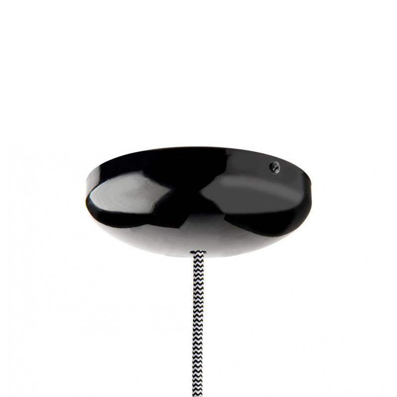 Rosace en métal noire Ø14cm