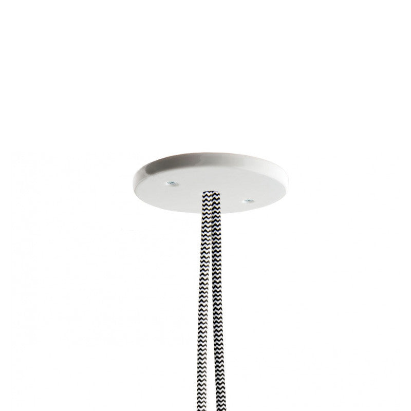 Rosace en porcelaine à encastrer Ø10 cm