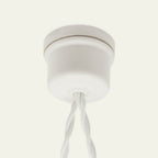 Rosace en porcelaine blanche