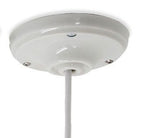 Rosace en porcelaine vis apparentes
