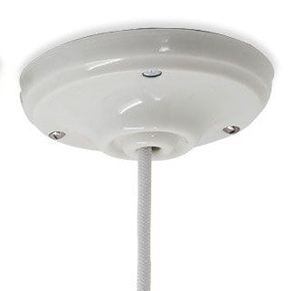 Rosace en porcelaine vis apparentes