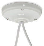 Rosace en porcelaine vis apparentes