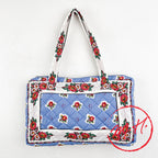 Sac à main matelassé Adiana bleu