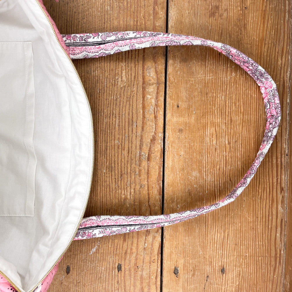 Sac à main matelassé Adiana rose Souleiado