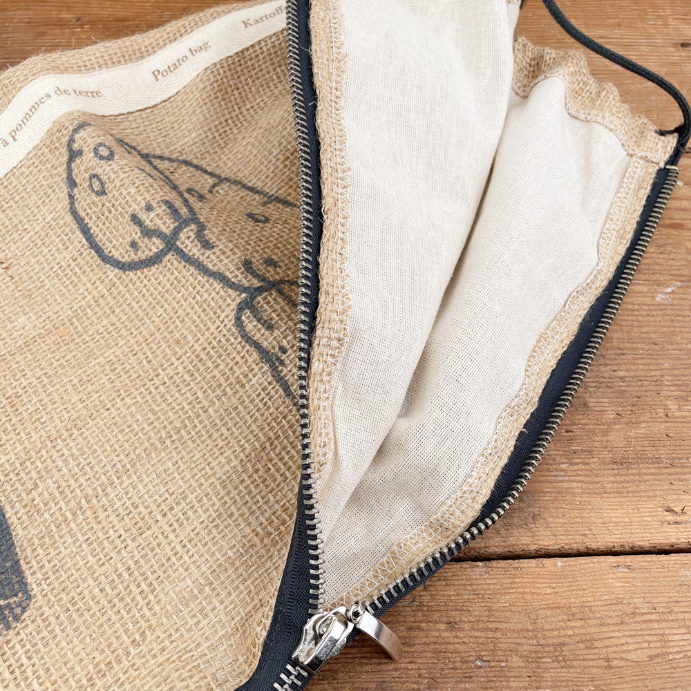 Sac à pommes de terre en jute et coton