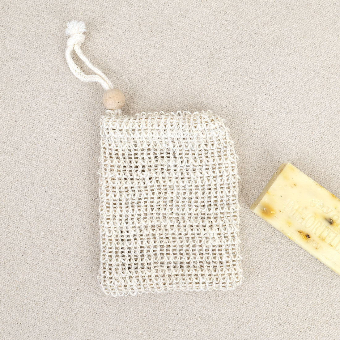Sac à savon en sisal