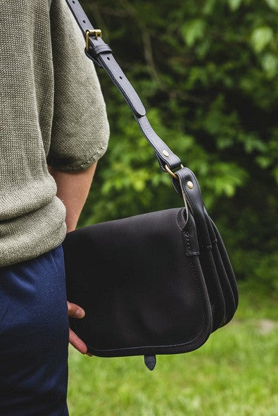 Sac bandoulière gibecière en cuir