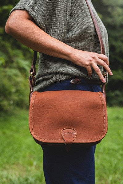 Sac bandoulière gibecière en cuir