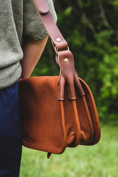 Sac bandoulière gibecière en cuir