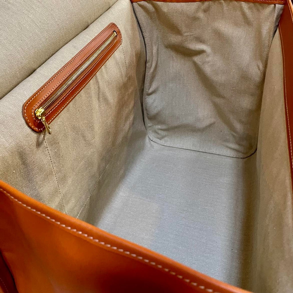 Sac de voyage cuir naturel