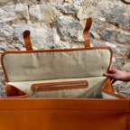 Sac de voyage cuir naturel