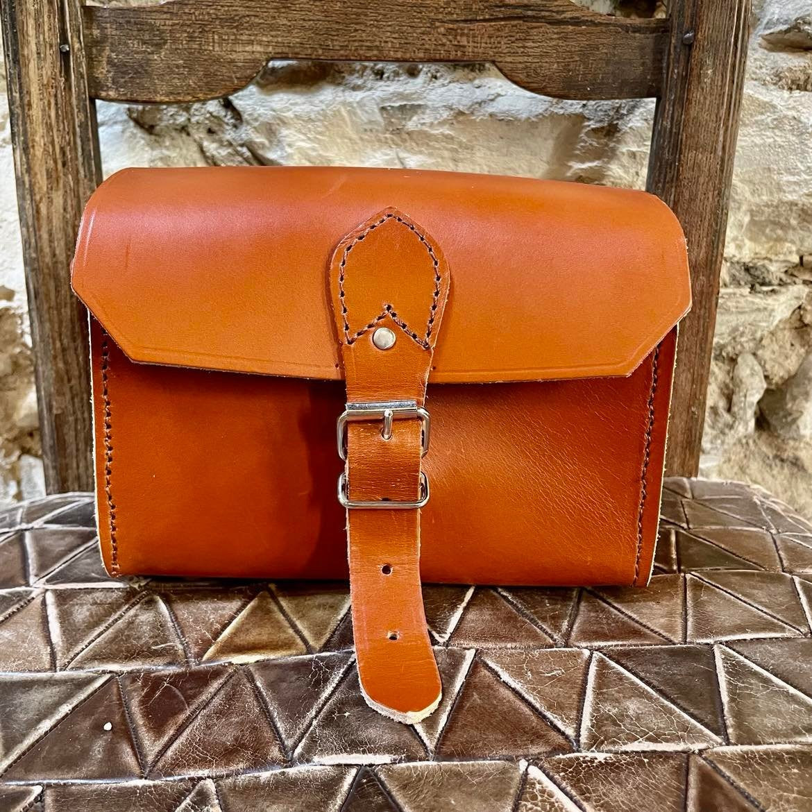 Sac en cuir 20x14x12