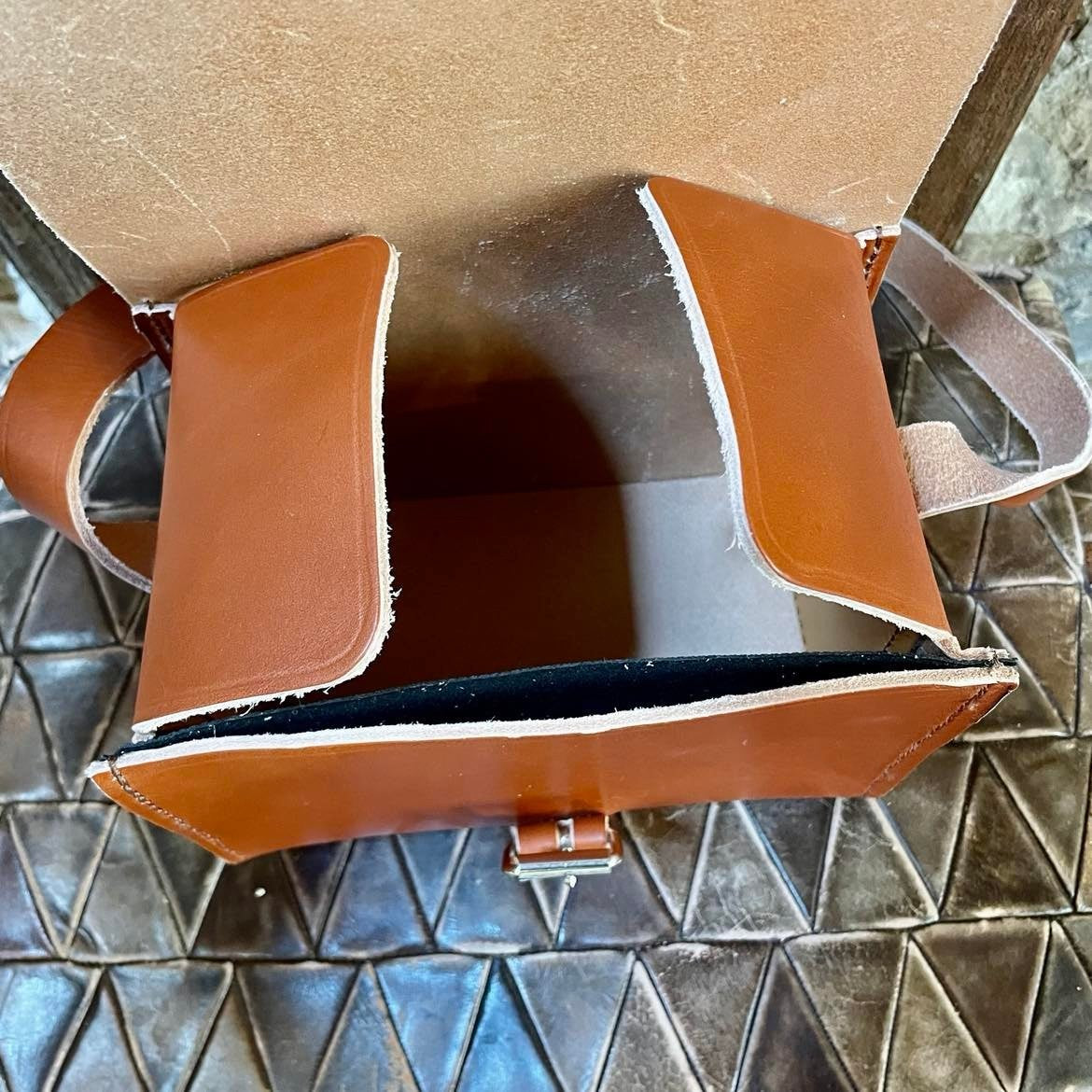 Sac en cuir 20x14x12