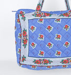 Sac ADIANA Printemps bleu matelassage losange doublure coton uni