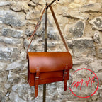 Sacoche en cuir poche