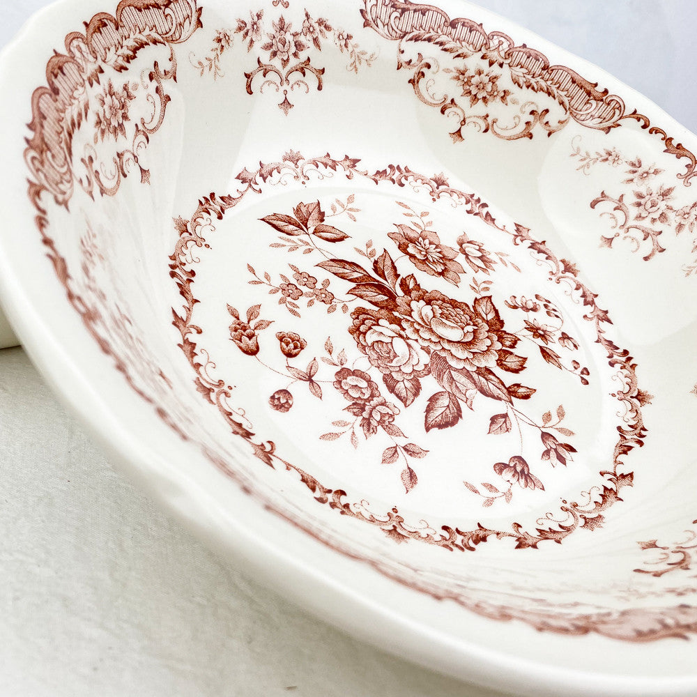 Saladier décor floral Ø24 cm