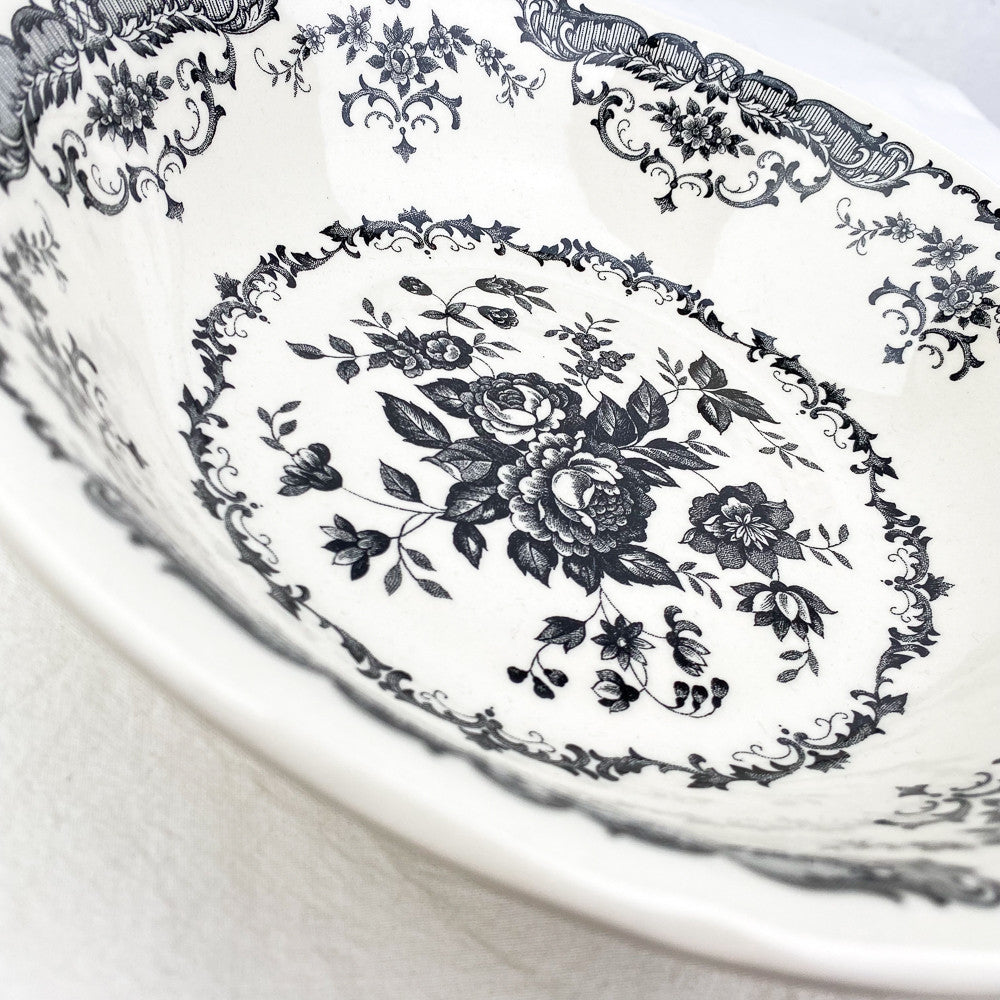 Saladier décor floral Ø24 cm